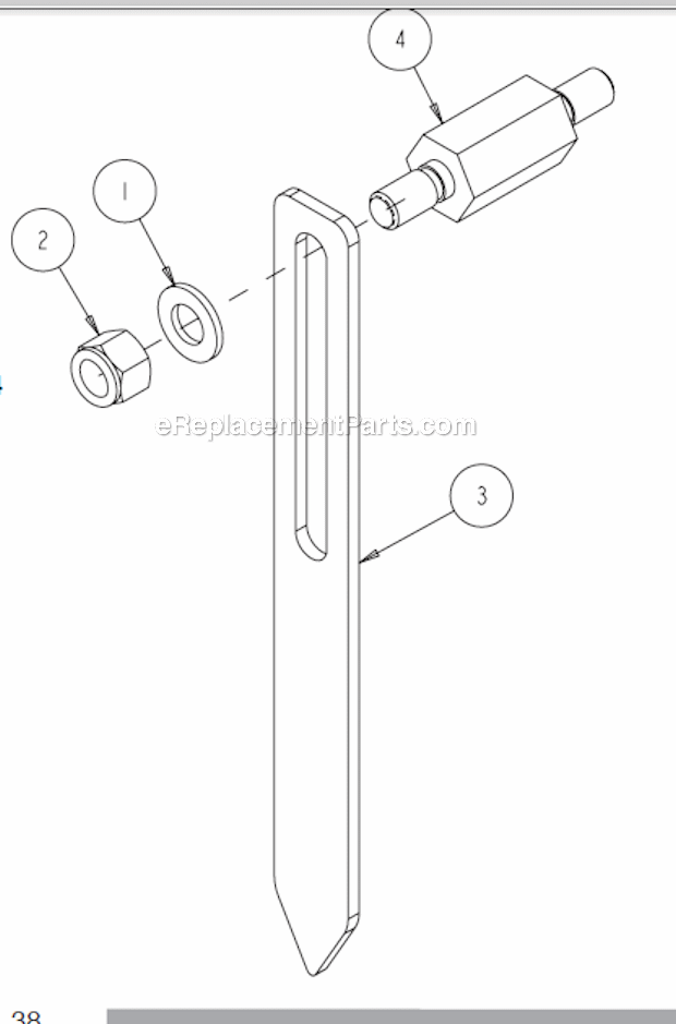 Page V Diagram and Parts List for MK-4024HY  MK Diamond Concrete Saw